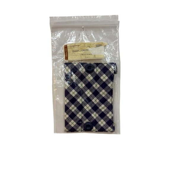 Vintage Retired Longaberger Blue Ribbon Collection Plaid Handle Gripper - Picture 4 of 7